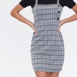 Plaid Overall Dress - NWT